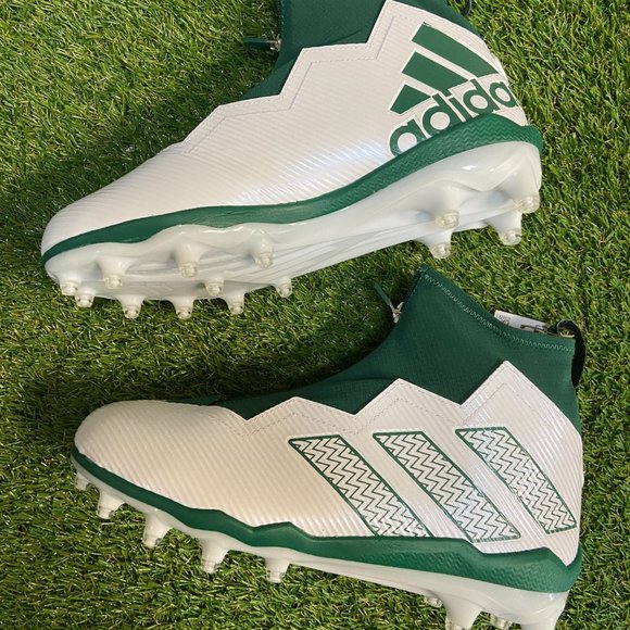 Adidas Nasty 2.0 Football Cleats GY1760 Men’s Size 11.5 White Green RARE NEW main image 5